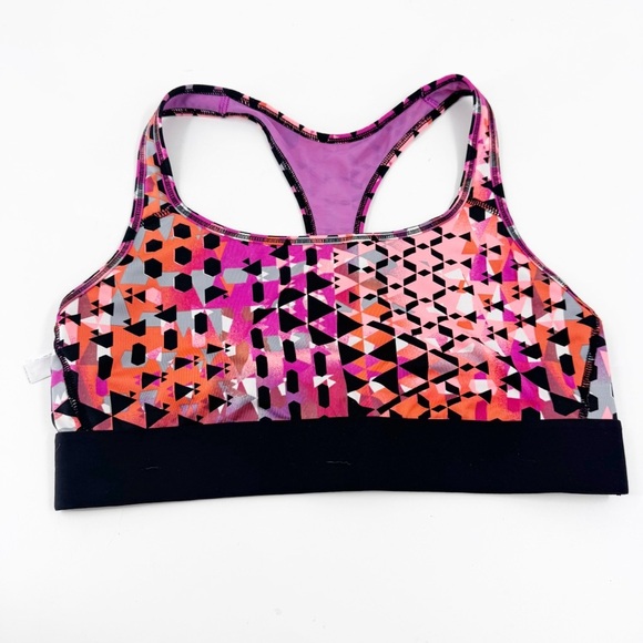 ✅ VICTORIA'S SECRET SPORT SPORTS BRA SIZE LARGE RAZORBACK BLACK/GREEN/WHITE - Picture 1 of 4